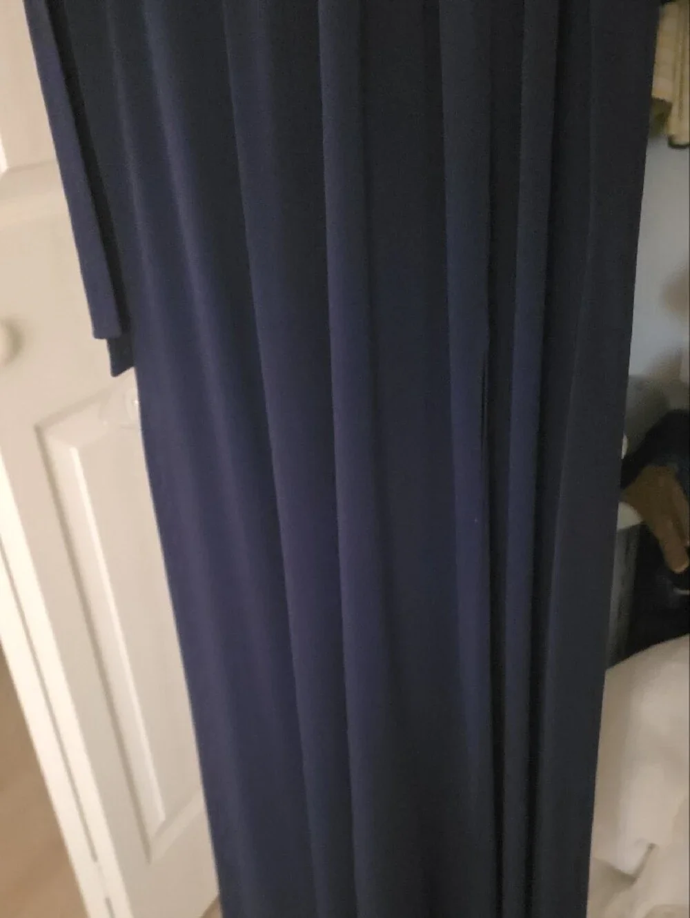 Michael Kors Navy Sleeveless Maxi Dress with Gold Grommet Accents - Picture 5 of 9